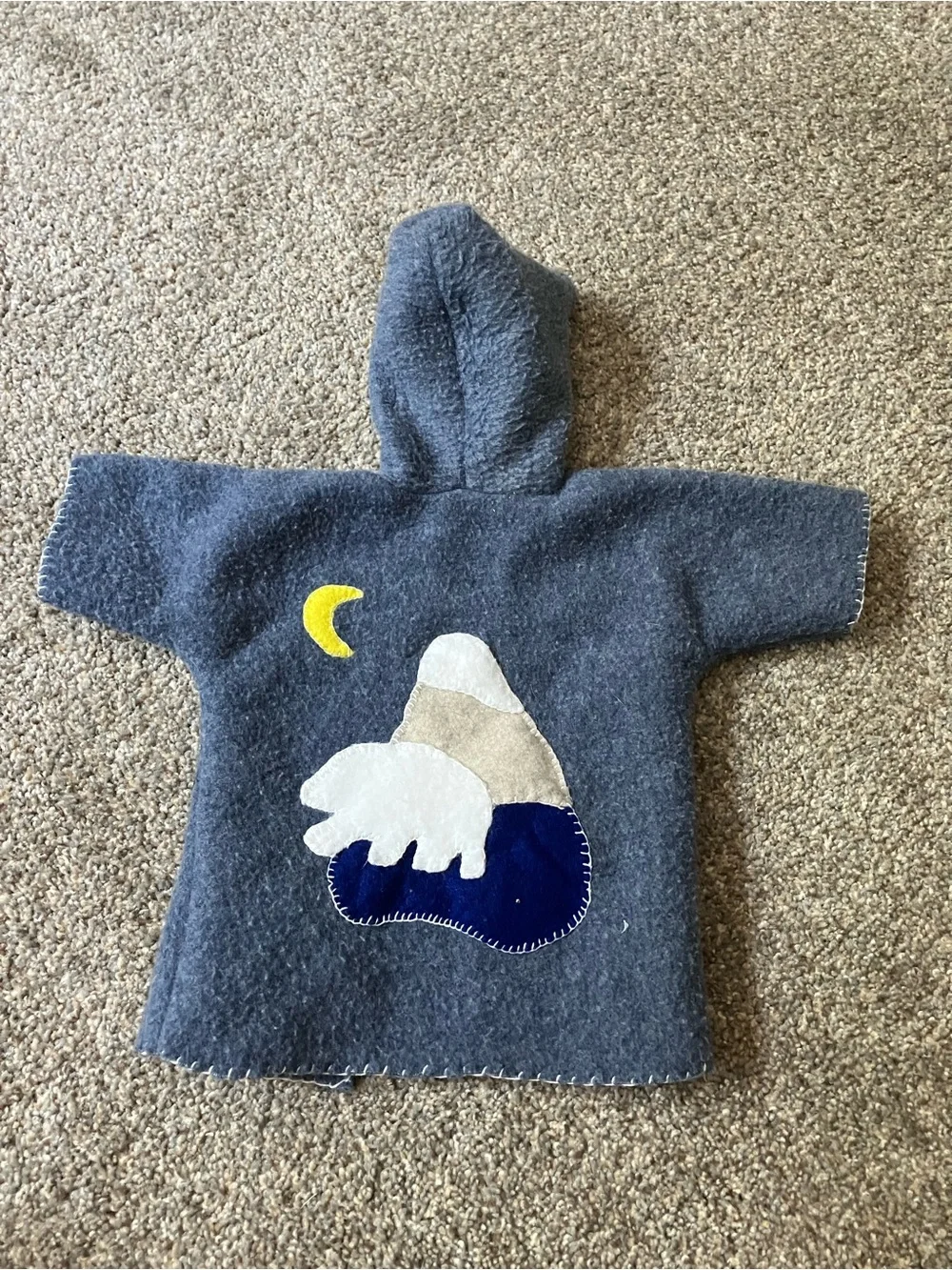 Handmade Grey American Girl Doll Coat
